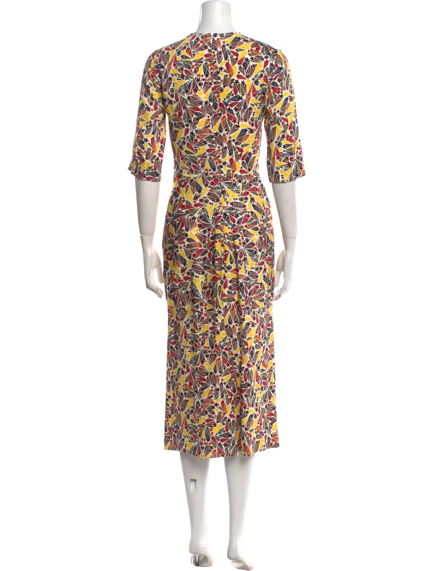 Victoria Beckham Printed Long Dress