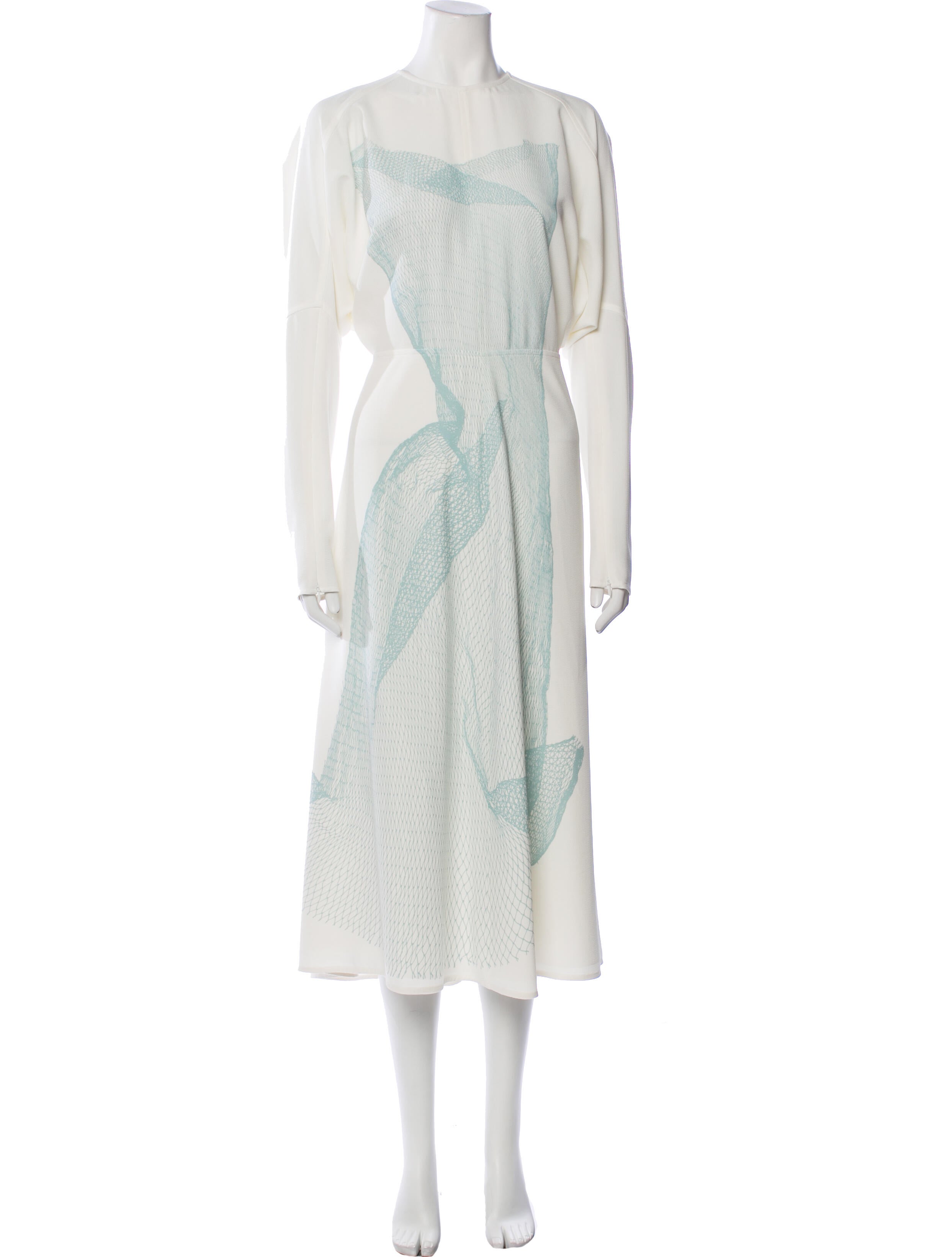 Victoria Beckham Printed Long Dress w/ Tags