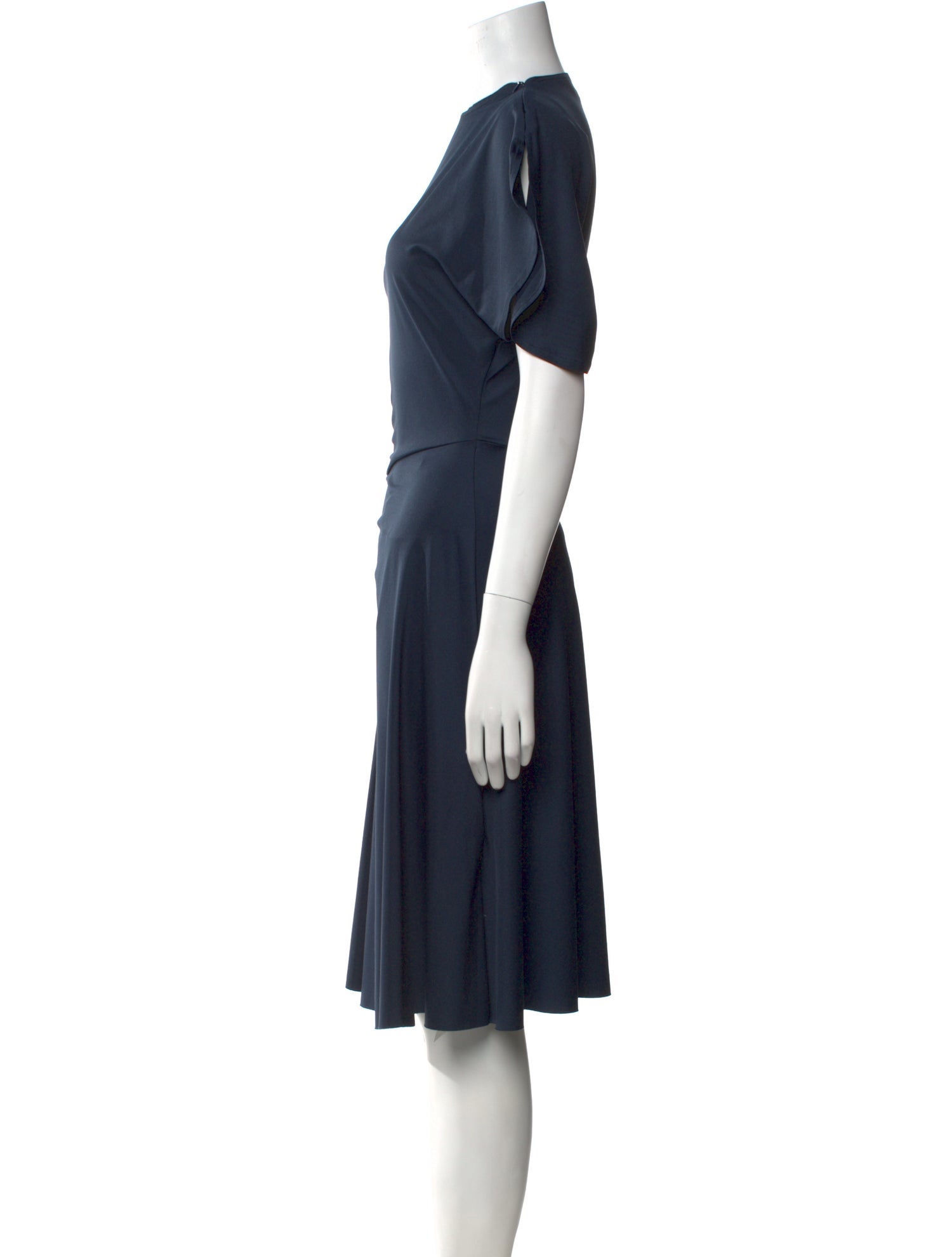 Victoria Beckham Crew Neck Knee-Length Dress