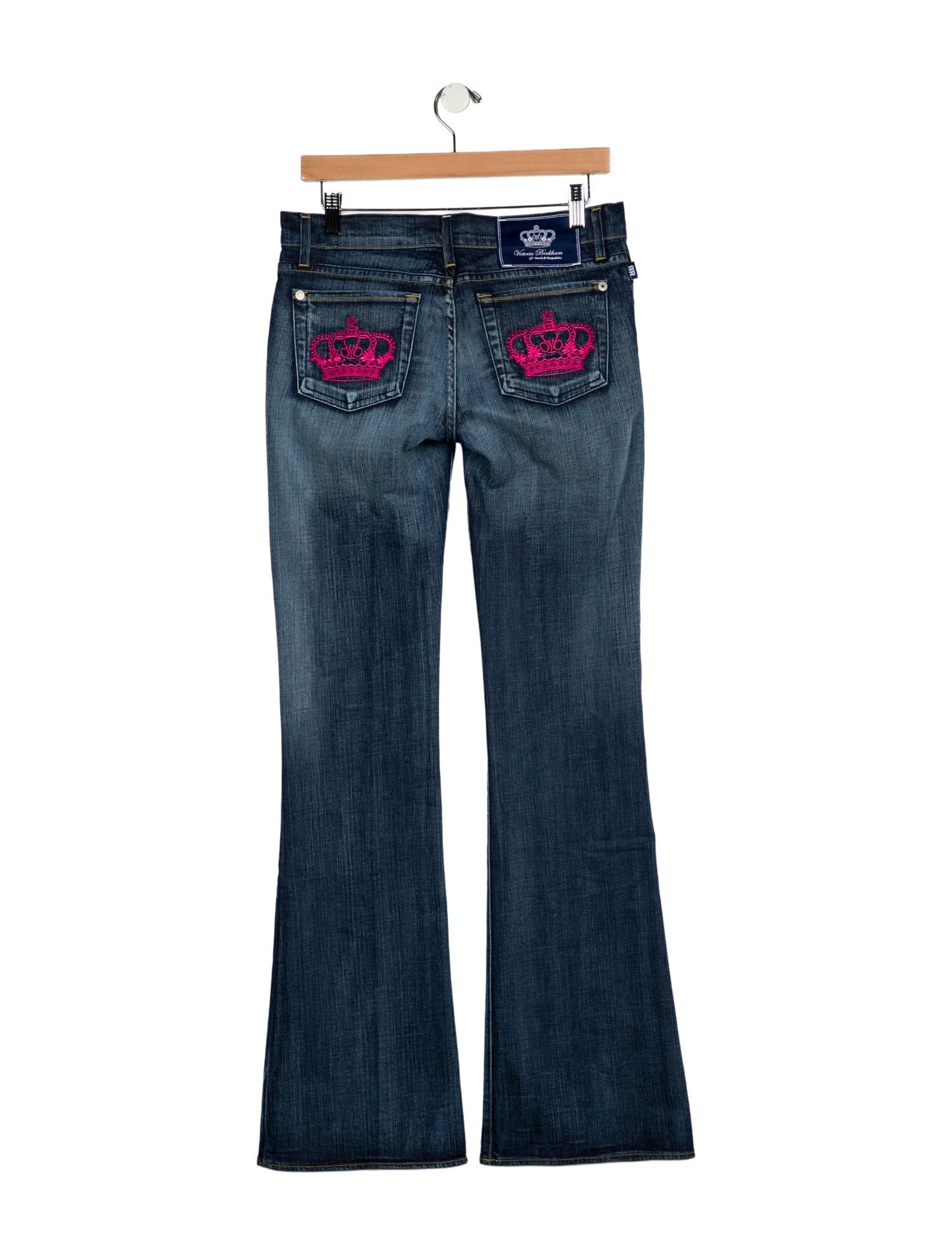 Victoria Beckham Low-Rise Wide Leg Jeans