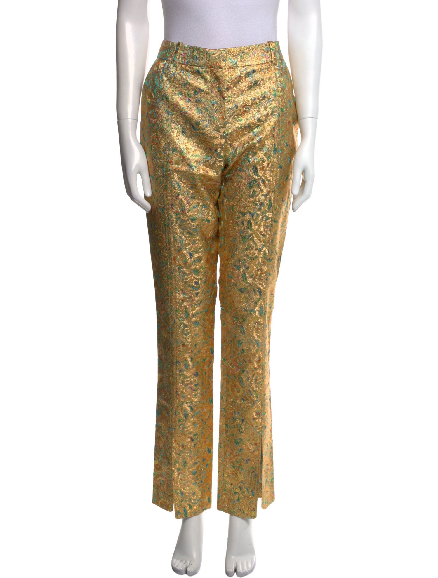 Victoria Beckham Floral Print Straight Leg Pants w/ Tags