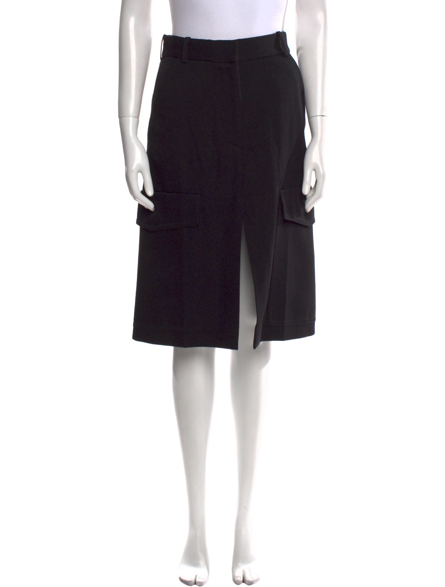 Victoria Beckham Wool Knee-Length Skirt