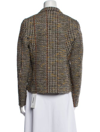 Victoria Beckham Virgin Wool Printed Blazer