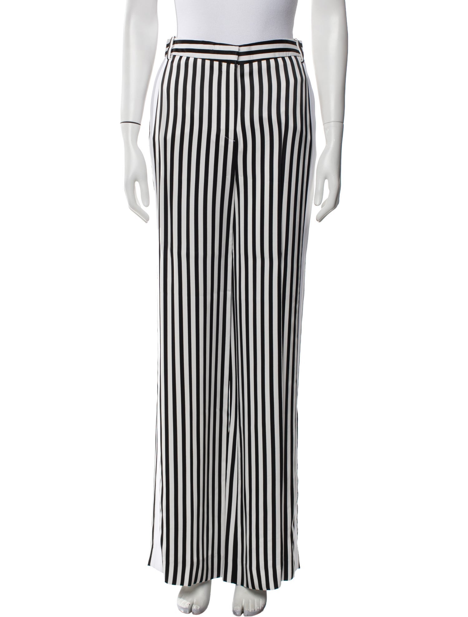 Victoria Beckham Striped Straight Leg Pants