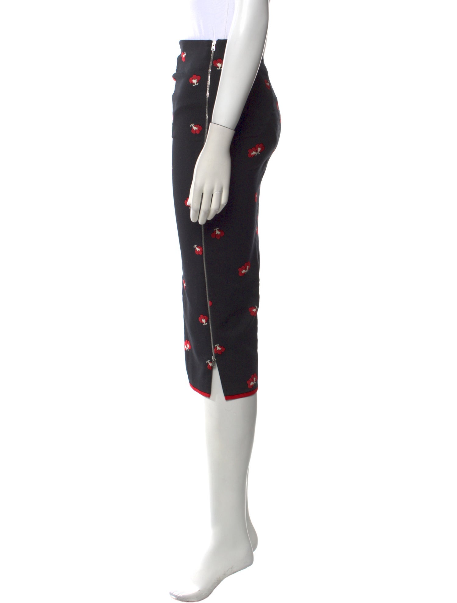 Victoria Beckham Printed Knee-Length Skirt