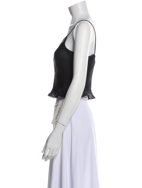 Victoria Beckham V-Neck Sleeveless Crop Top