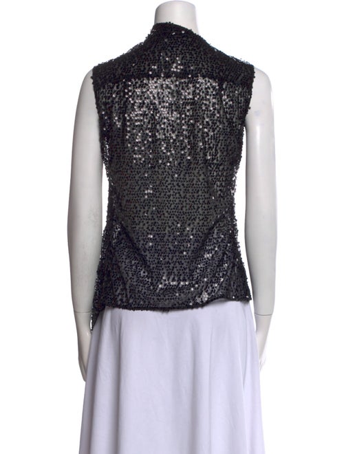 Victoria Beckham Patterned Cowl Neck Top