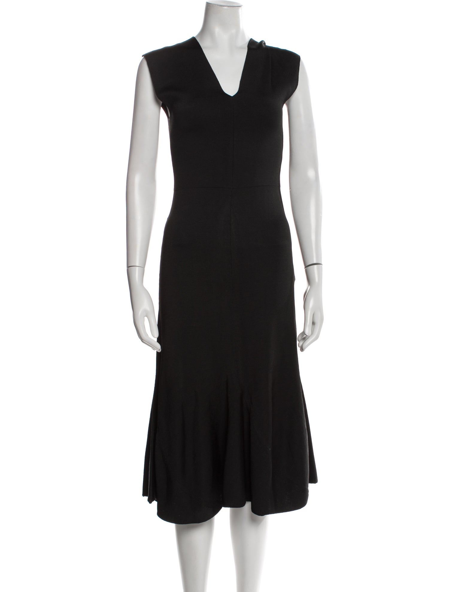 Victoria Beckham V-Neck Midi Length Dress w/ Tags