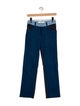 Victoria Beckham Mid-Rise Straight Leg Jeans