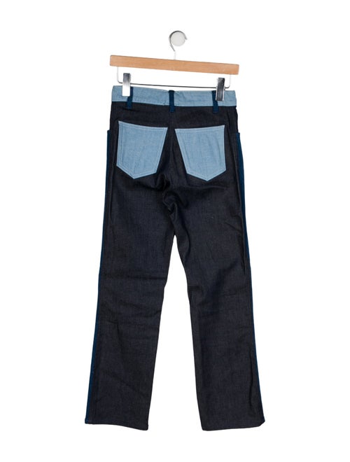 Victoria Beckham Mid-Rise Straight Leg Jeans