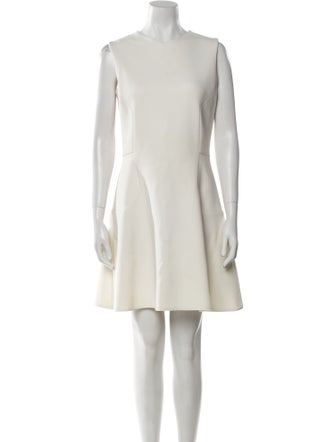 Victoria Beckham Crew Neck Mini Dress