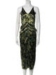Victoria Beckham Printed Long Dress