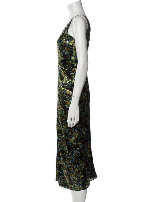 Victoria Beckham Printed Long Dress