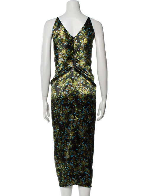 Victoria Beckham Printed Long Dress