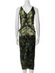 Victoria Beckham Printed Long Dress