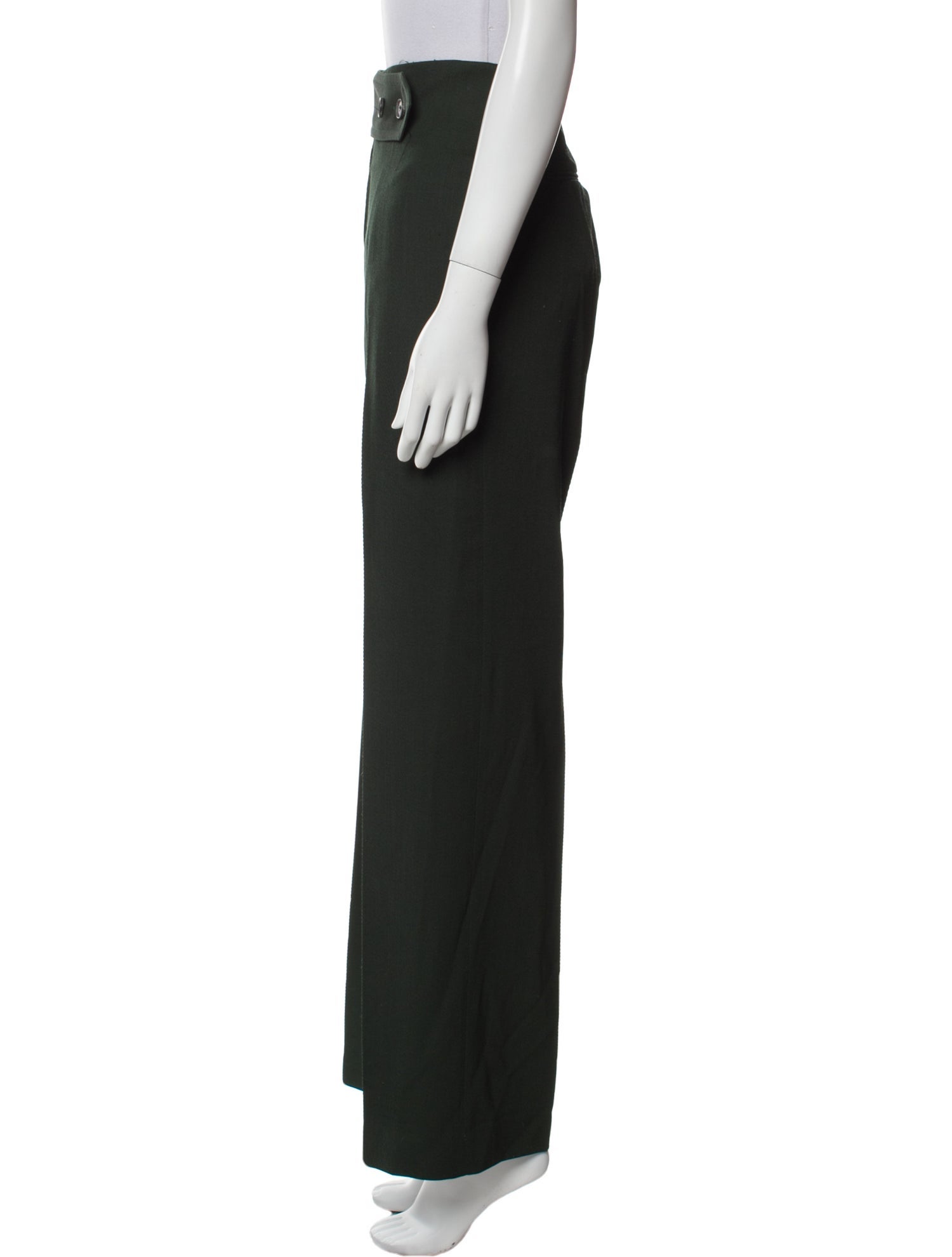 Victoria Beckham Wool Wide Leg Pants