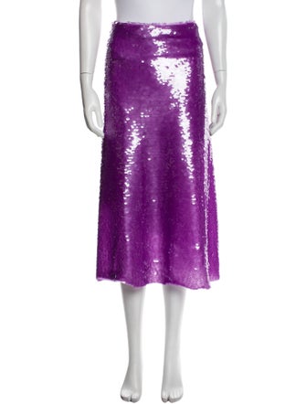 Victoria Beckham Sequin Embellishments Midi Length Skirt