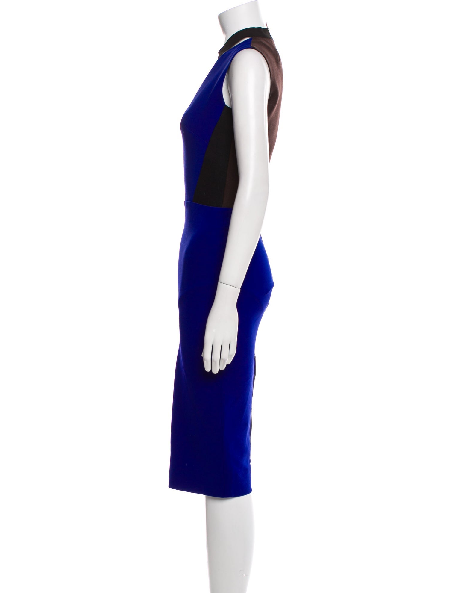 Victoria Beckham V-Neck Midi Length Dress