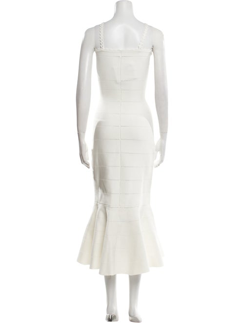 Victoria Beckham Square Neckline Midi Length Dress