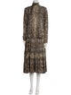 Victoria Beckham Silk Animal Print Set