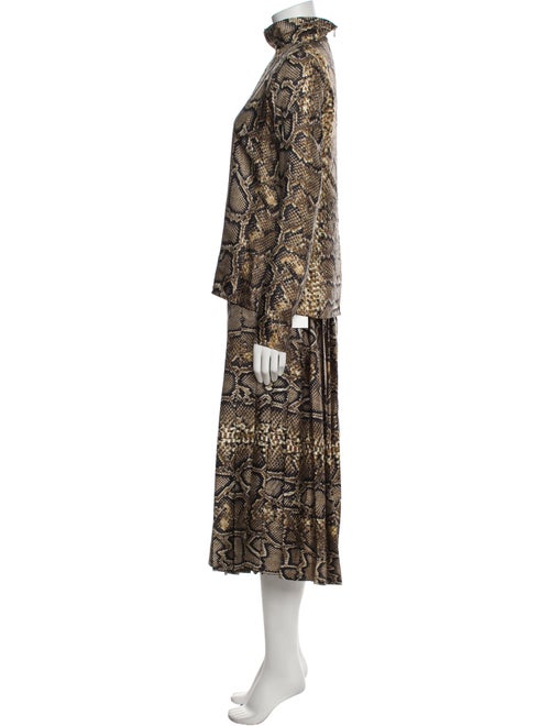 Victoria Beckham Silk Animal Print Set