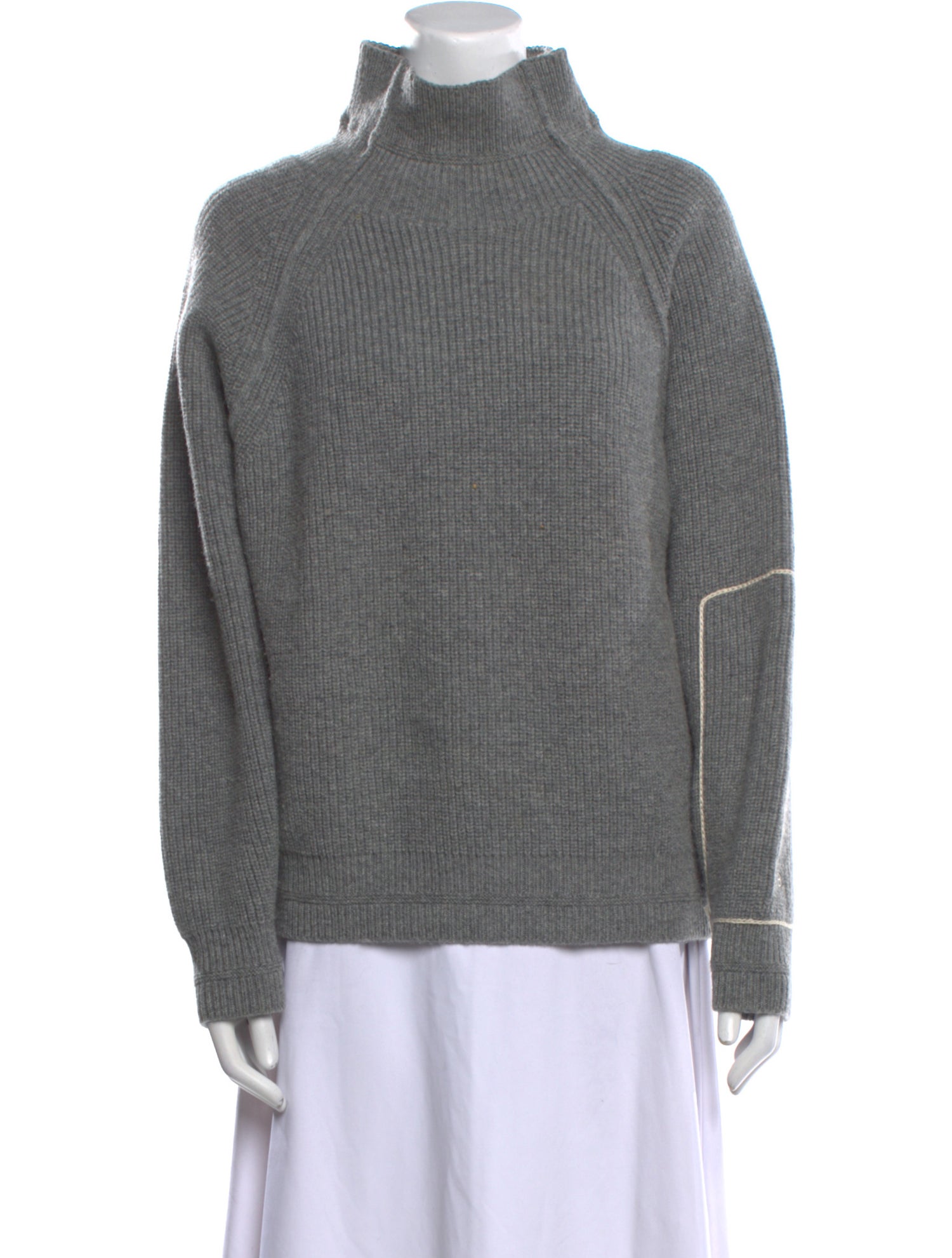 Victoria Beckham Lambswool Mock Neck Sweater