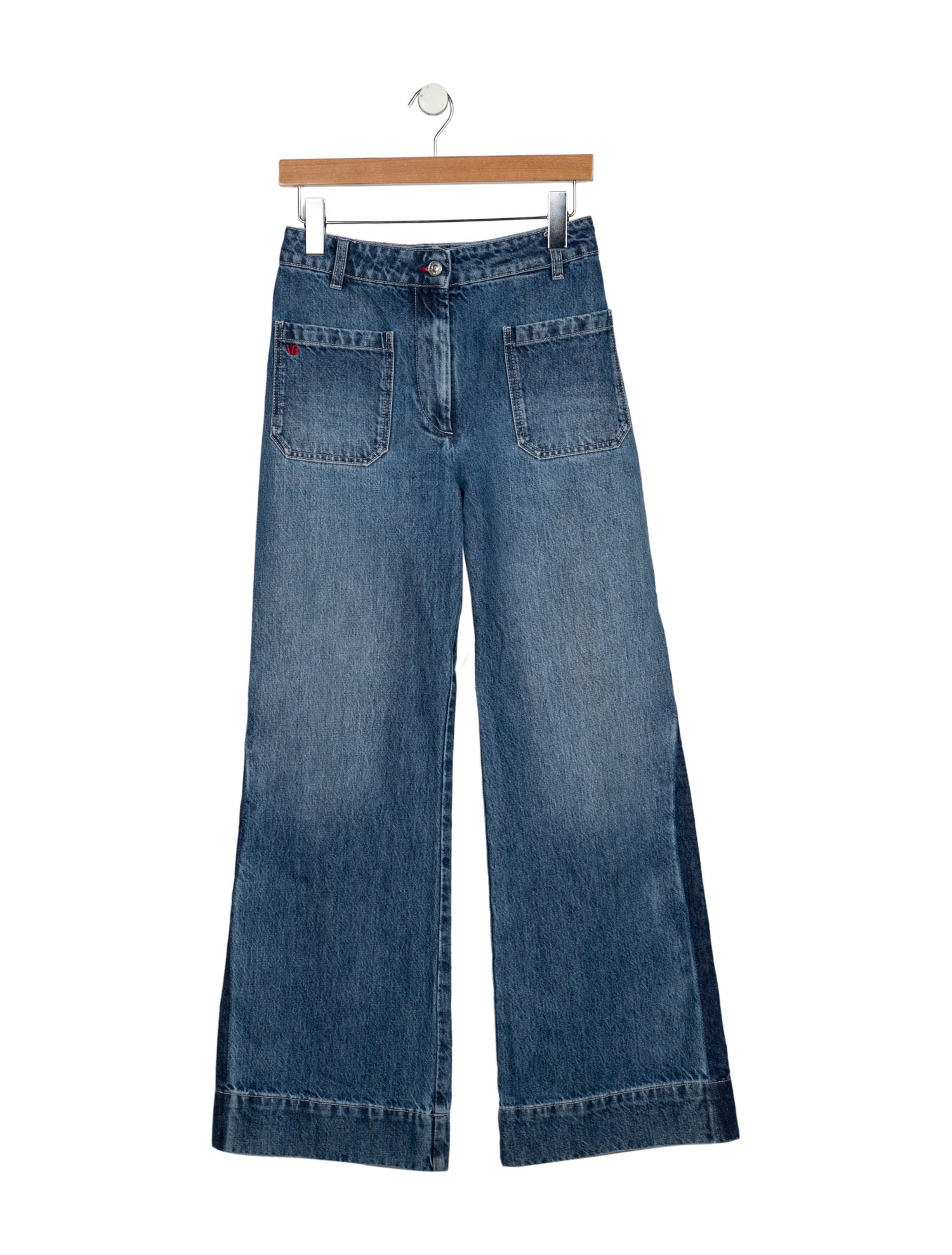 Victoria Beckham High-Rise Wide Leg Jeans