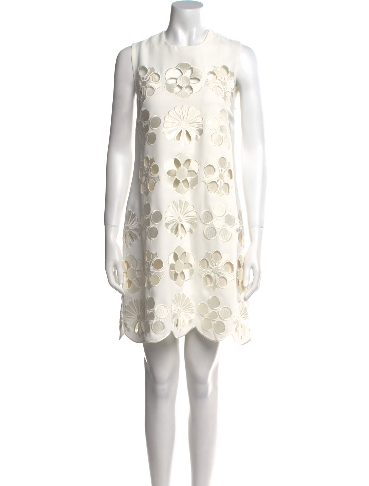 Victoria Beckham Lace Pattern Mini Dress