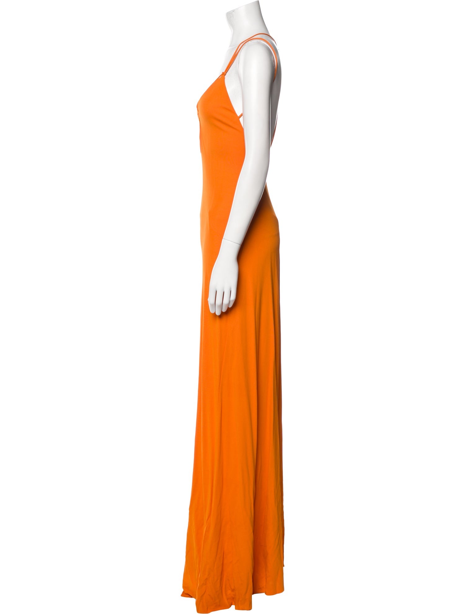 Victoria Beckham V-Neck Long Dress