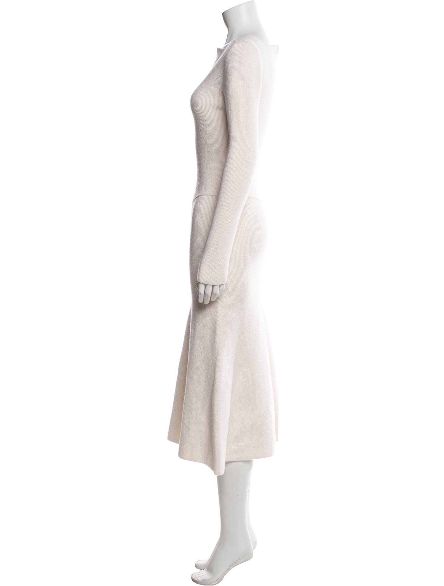 Victoria Beckham Wool Midi Length Dress