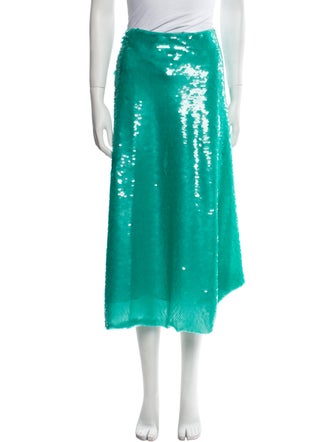 Victoria Beckham Sequin Embellishments Midi Length Skirt