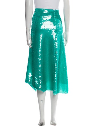 Victoria Beckham Sequin Embellishments Midi Length Skirt