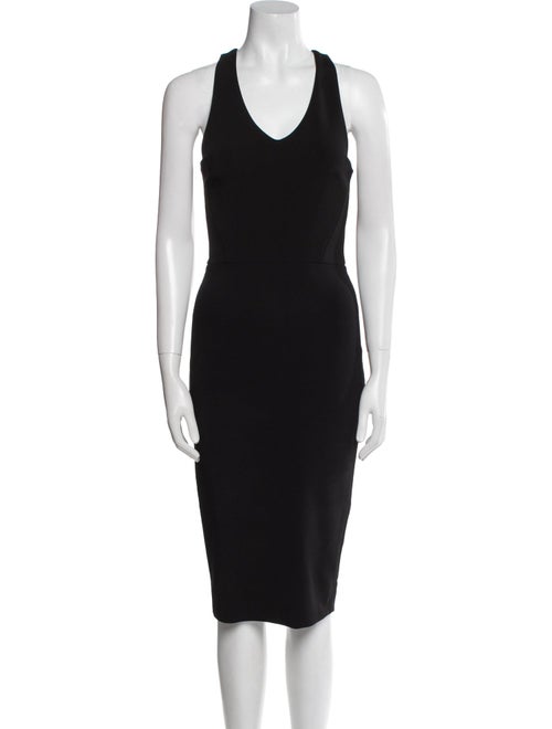 Victoria Beckham V-Neck Midi Length Dress