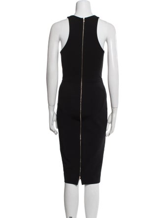 Victoria Beckham V-Neck Midi Length Dress