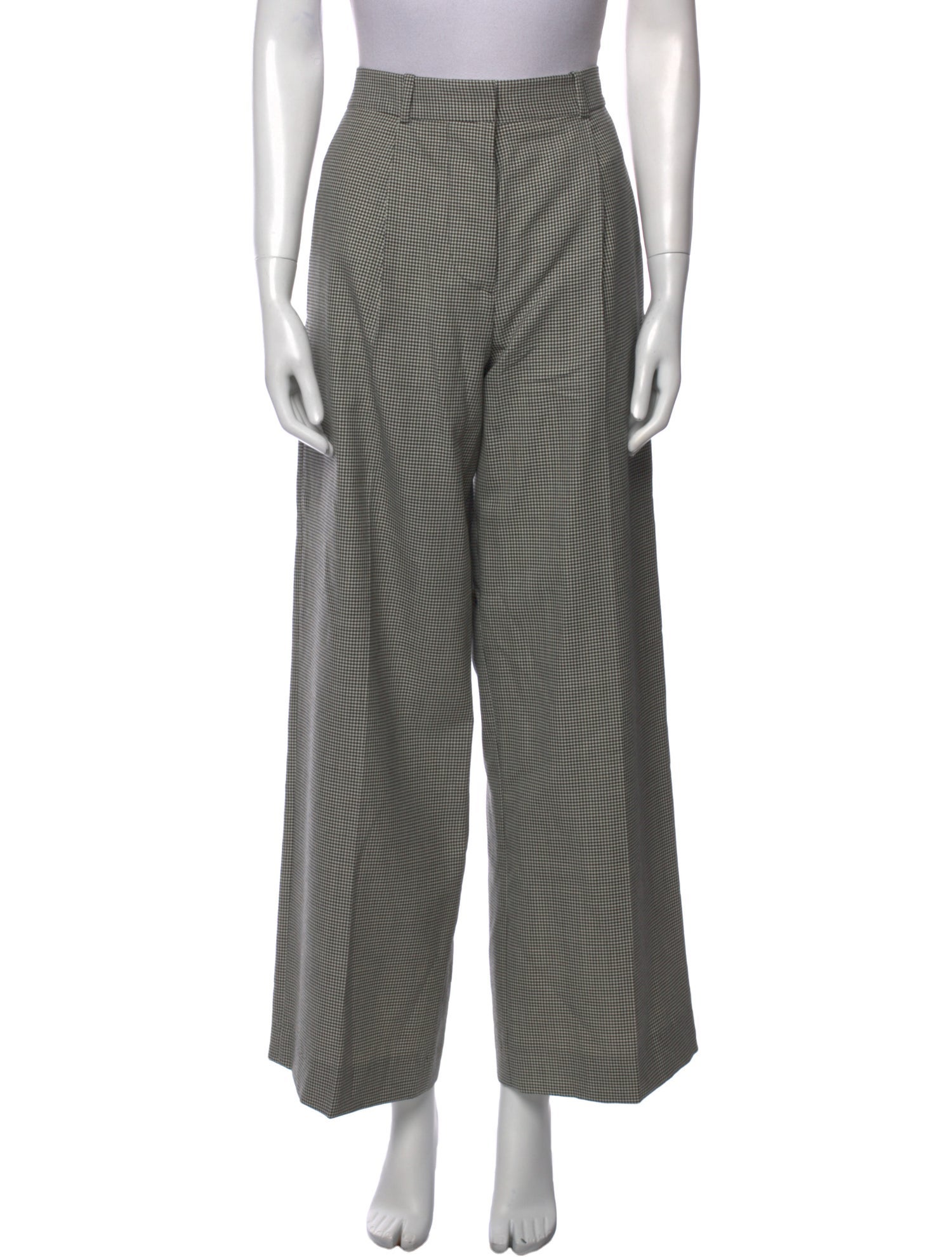Victoria Beckham Virgin Wool Wide Leg Pants