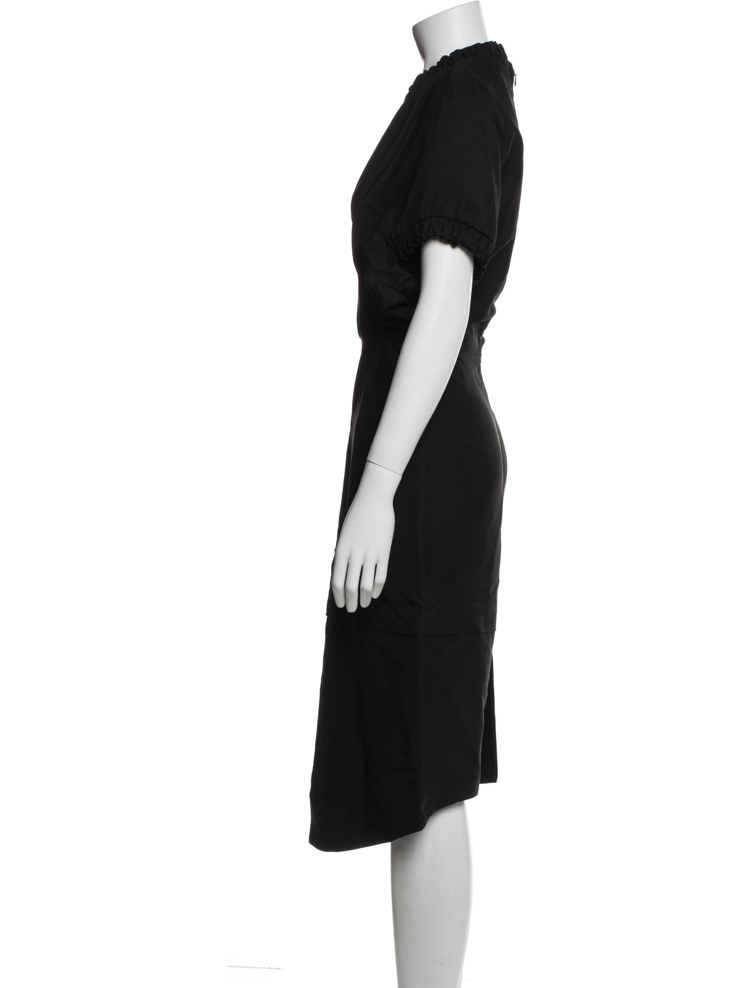 Victoria Beckham V-Neck Midi Length Dress