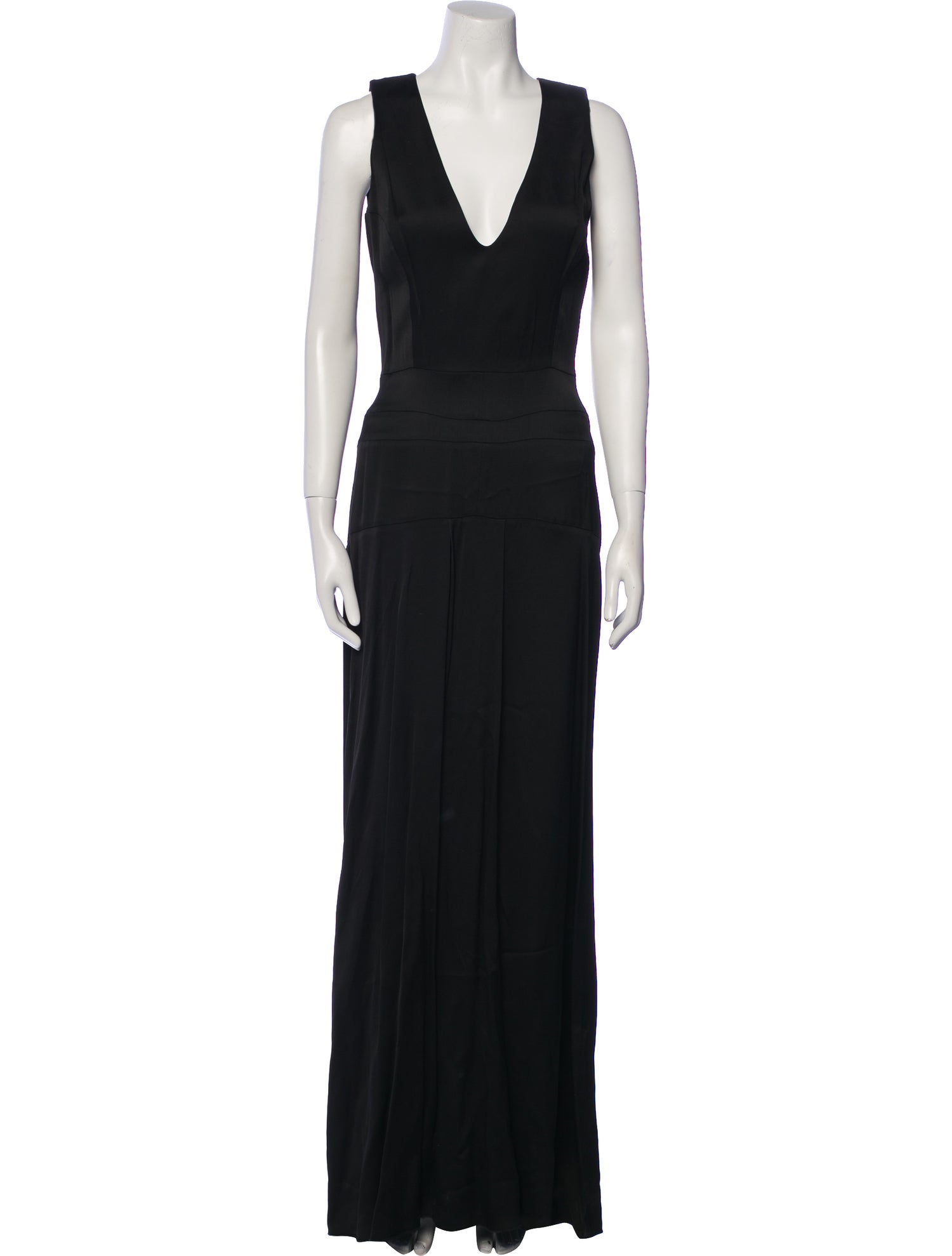 Victoria Beckham V-Neck Long Dress
