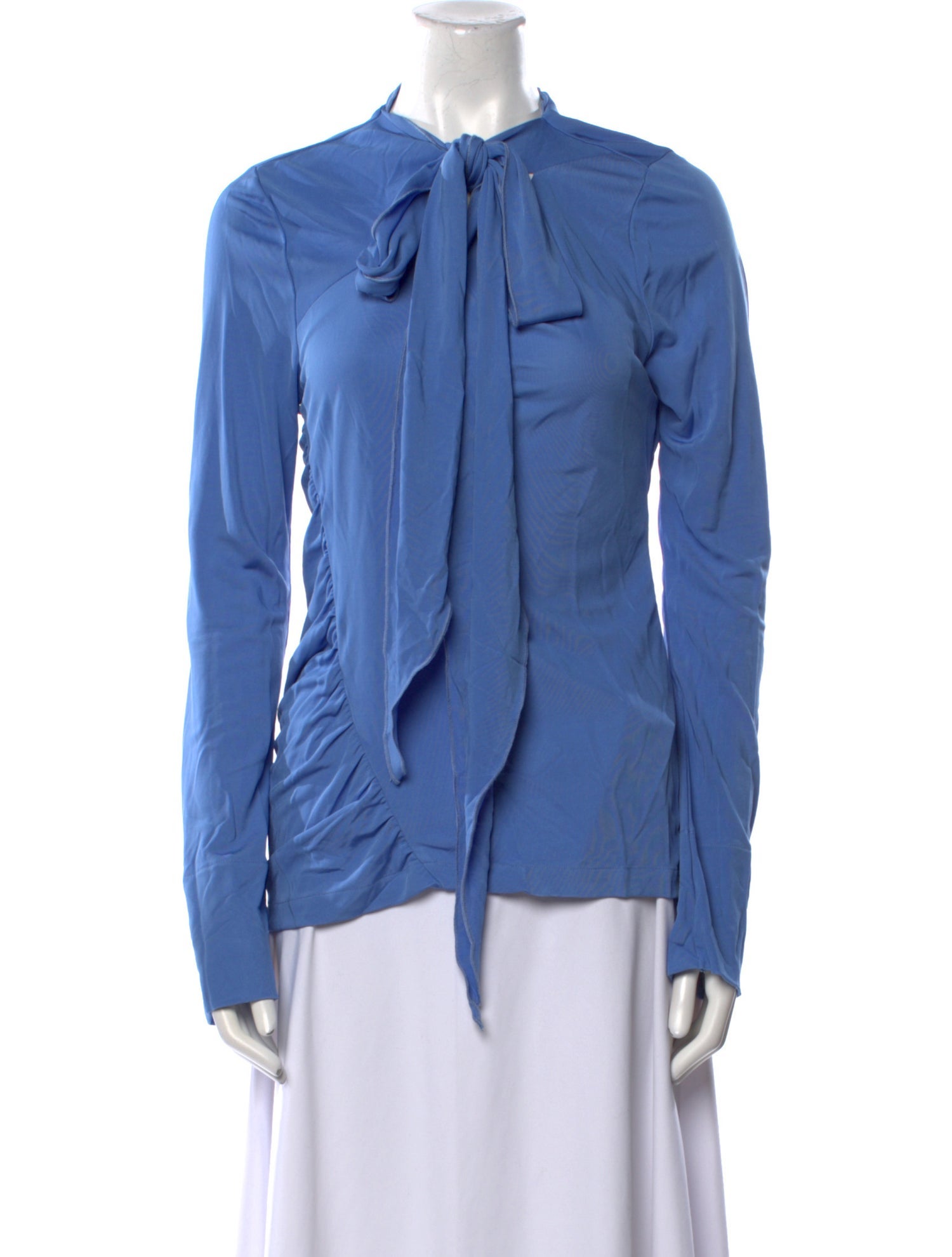 Victoria Beckham Mock Neck Long Sleeve Blouse w/ Tags