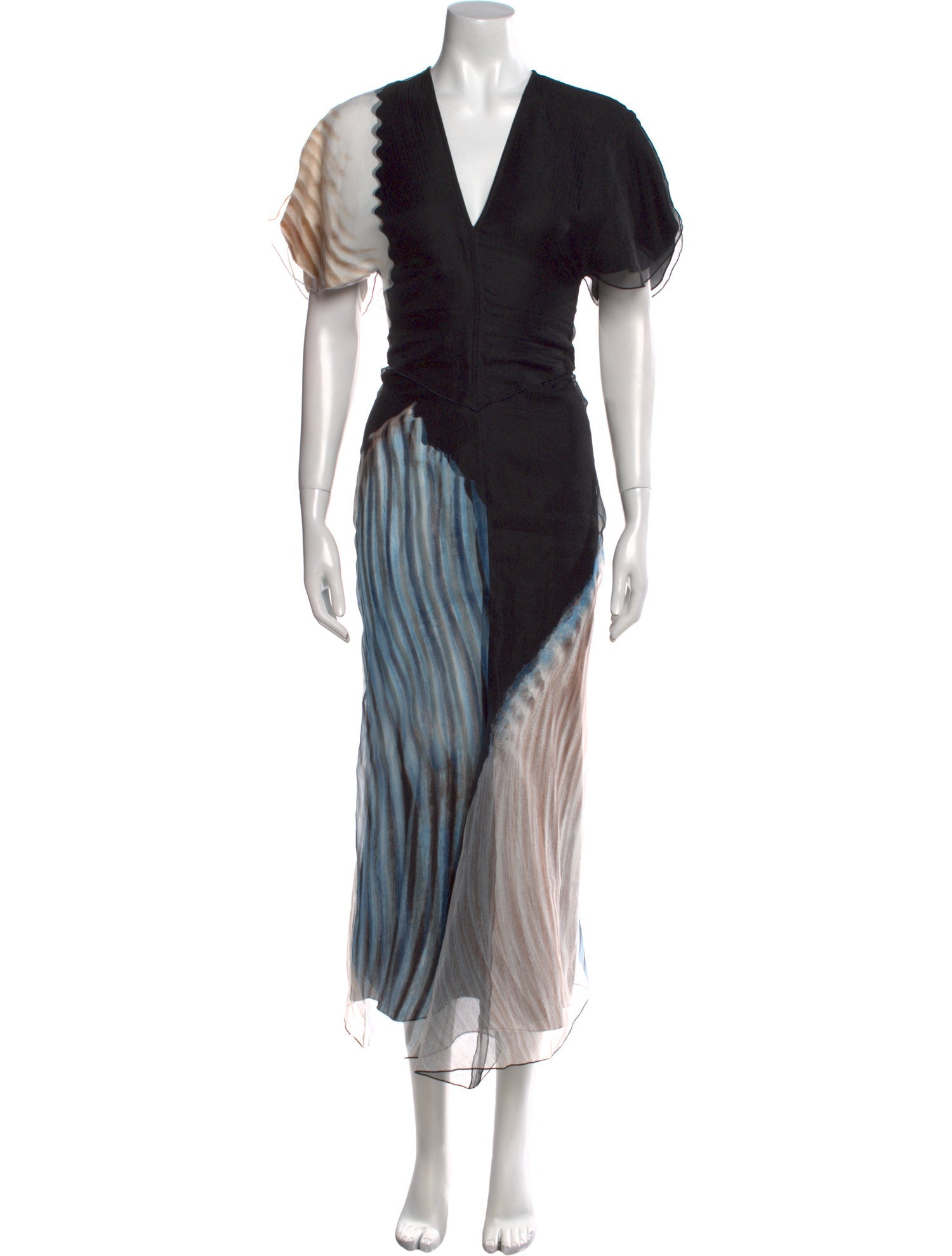 Victoria Beckham Printed Long Dress
