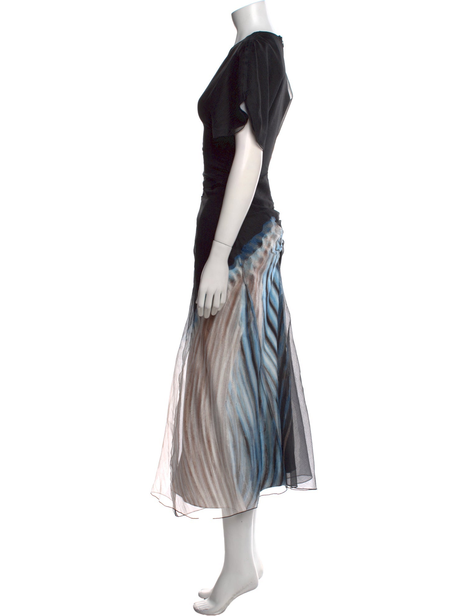 Victoria Beckham Printed Long Dress