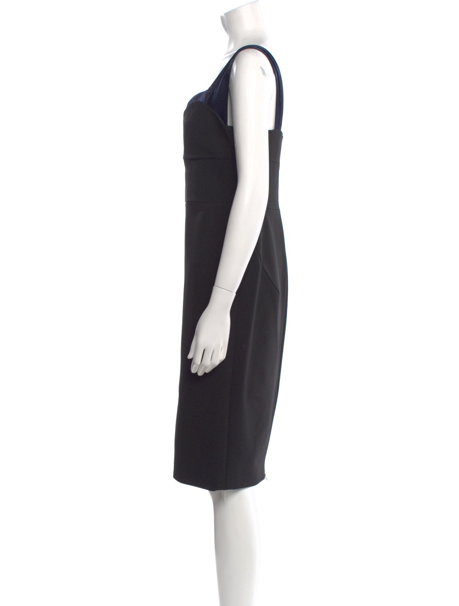 Victoria Beckham Square Neckline Knee-Length Dress