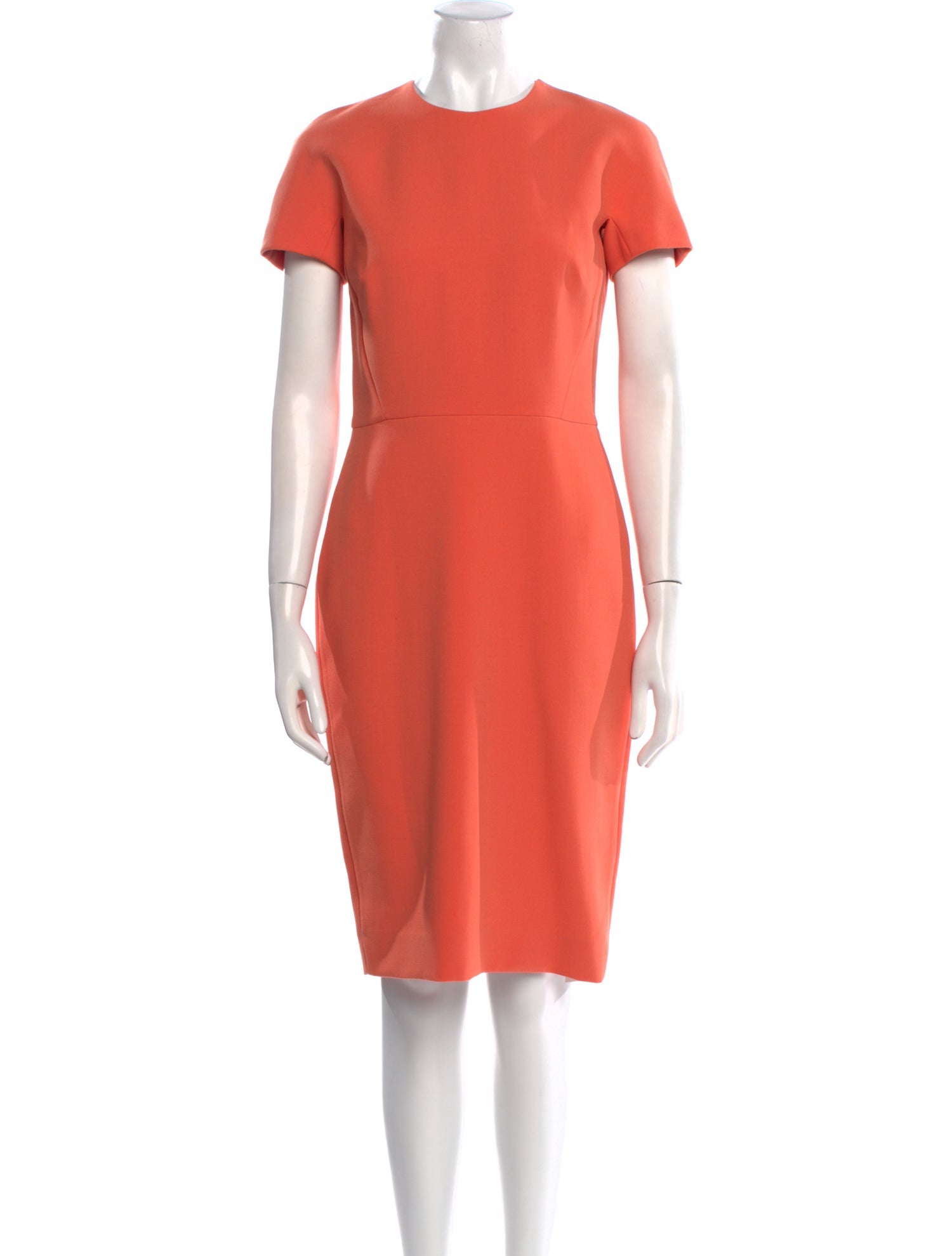 Victoria Beckham Crew Neck Knee-Length Dress