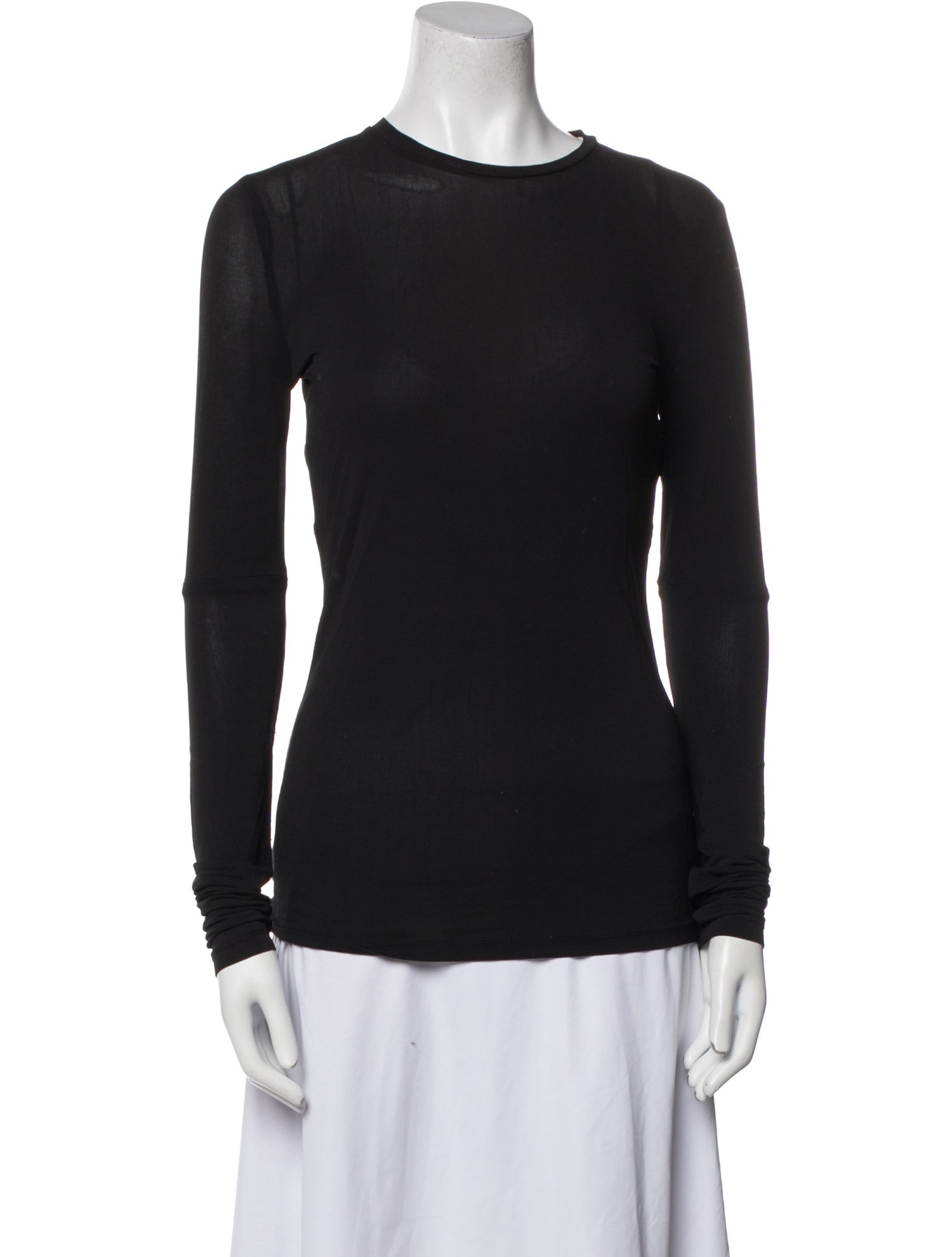 Victoria Beckham Crew Neck Long Sleeve Top