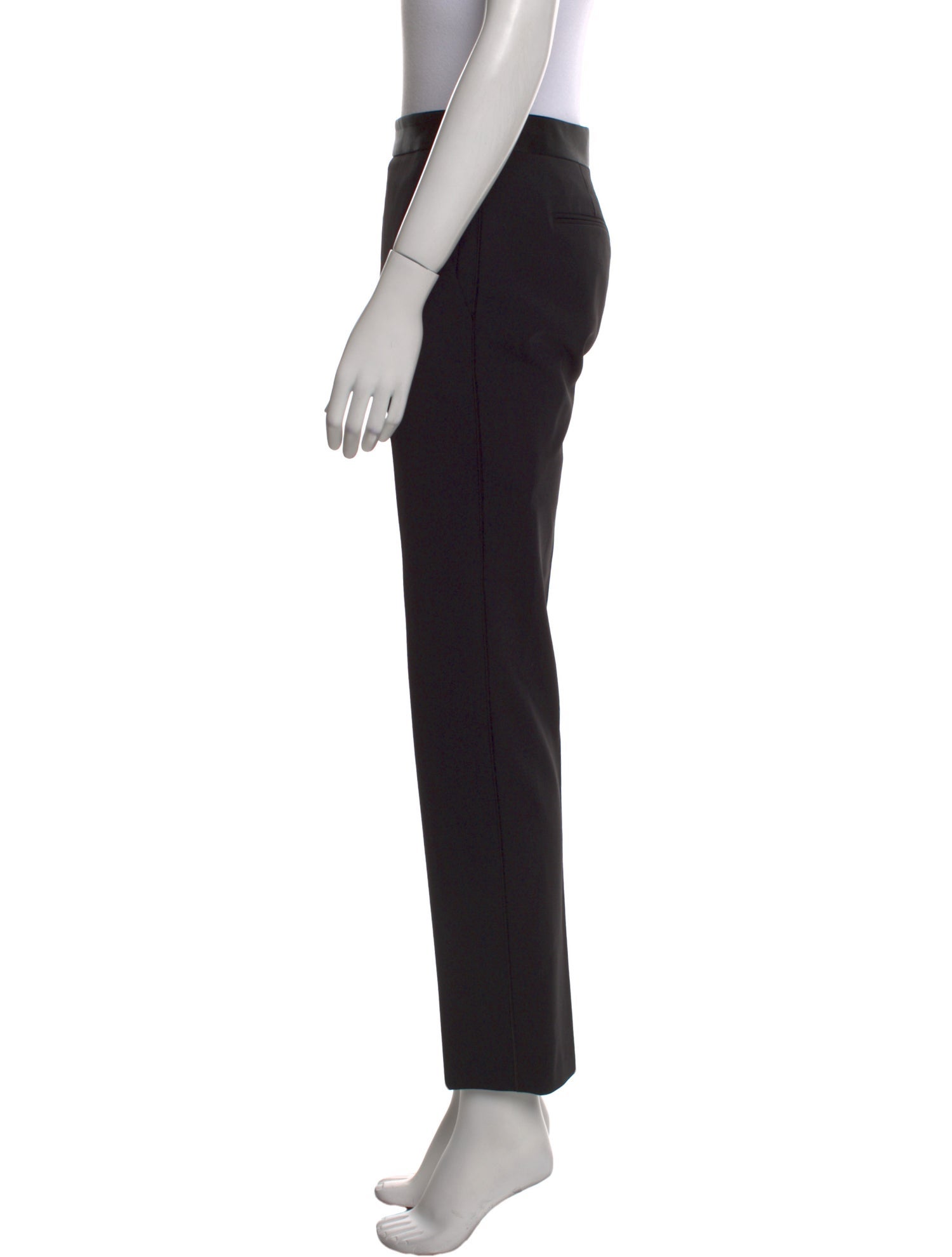 Victoria Beckham Virgin Wool Straight Leg Pants