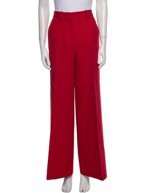 Victoria Beckham Virgin Wool Wide Leg Pants