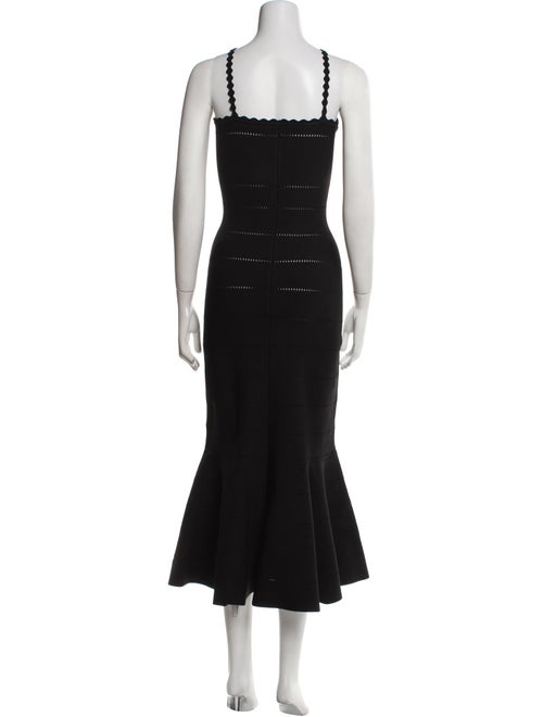 Victoria Beckham Square Neckline Midi Length Dress