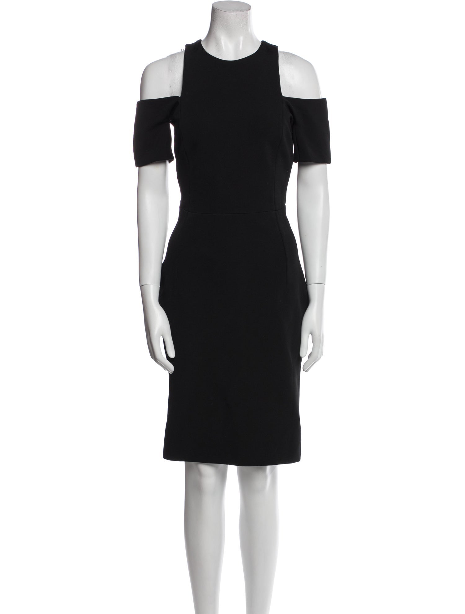 Victoria Beckham Crew Neck Knee-Length Dress
