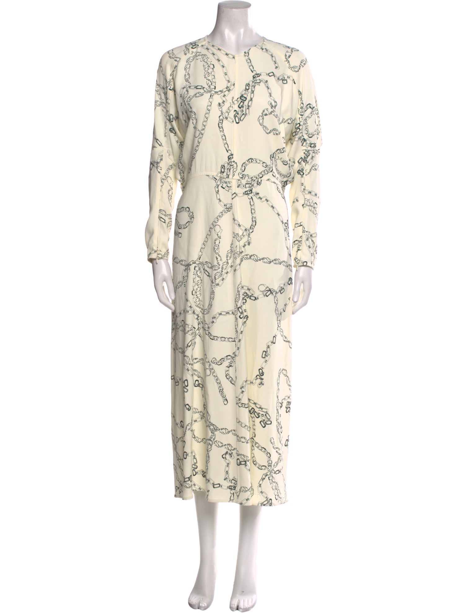 Victoria Beckham Printed Long Dress