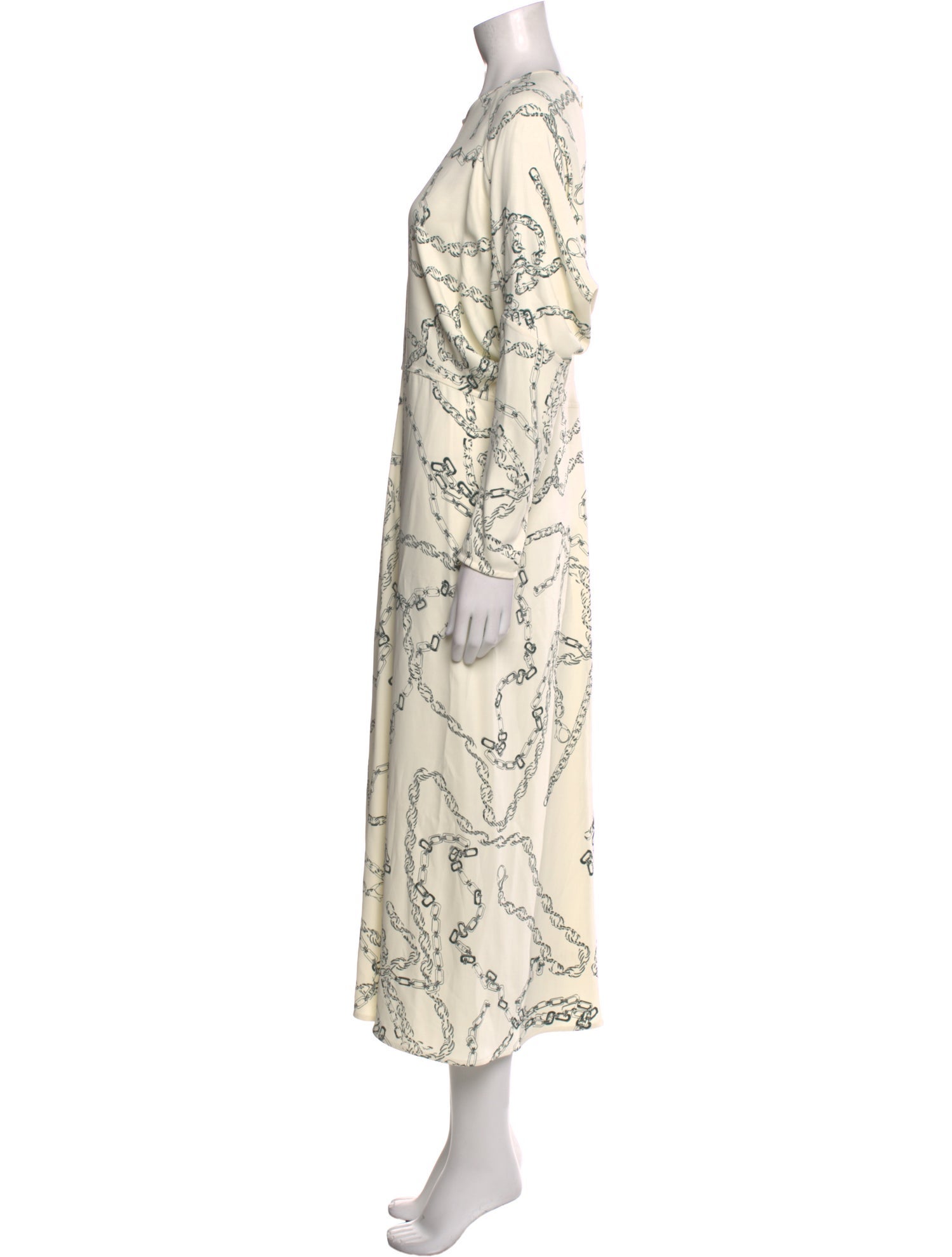 Victoria Beckham Printed Long Dress