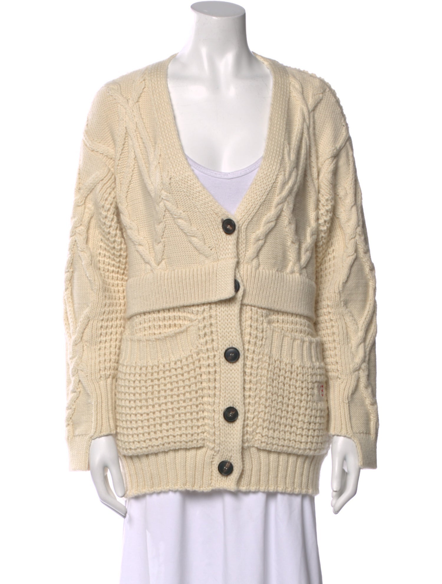 Victoria Beckham Wool V-Neck Sweater